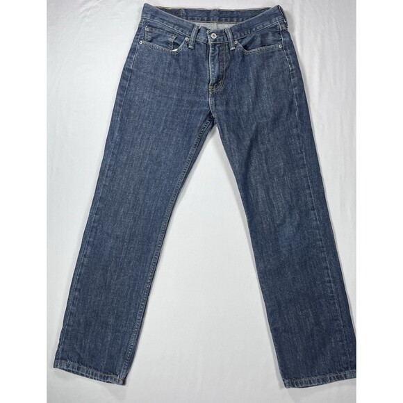 LEVI'S 514 Men's W31 L30 Straight Fit Jeans Dark Wash Denim Pants Pocket - Picture 3 of 11